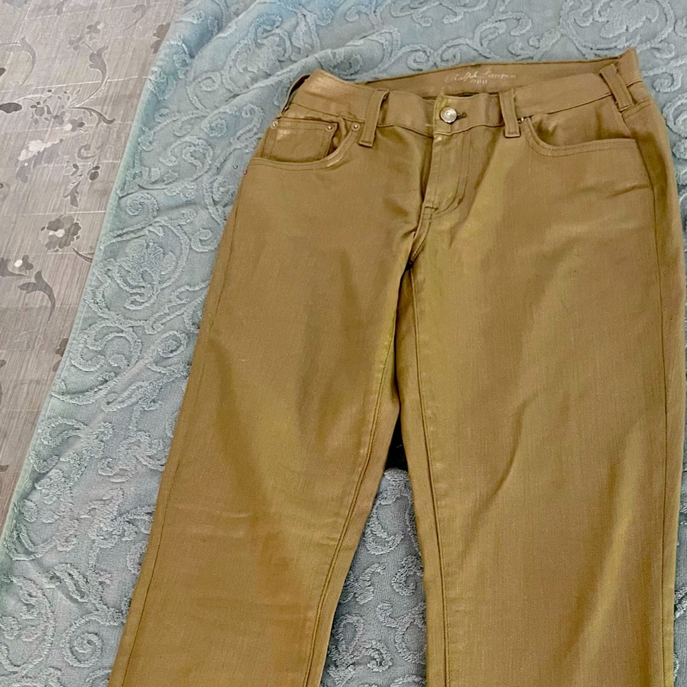 Ralph Lauren one of a kind Golden Jeans